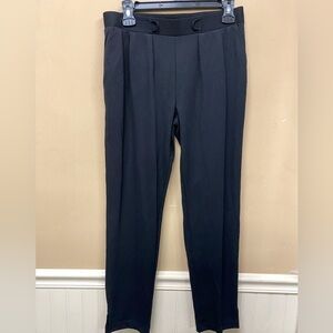 Betabrand size M SoHo Joggers Skinny-Leg Ponte Knit Stretch Elastic Waist Black
